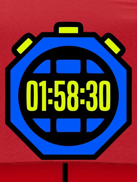 Stopwatch Best Time Half Marathon