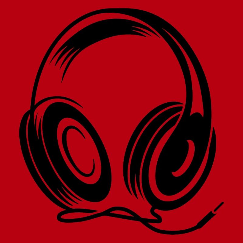 a headphone with cable