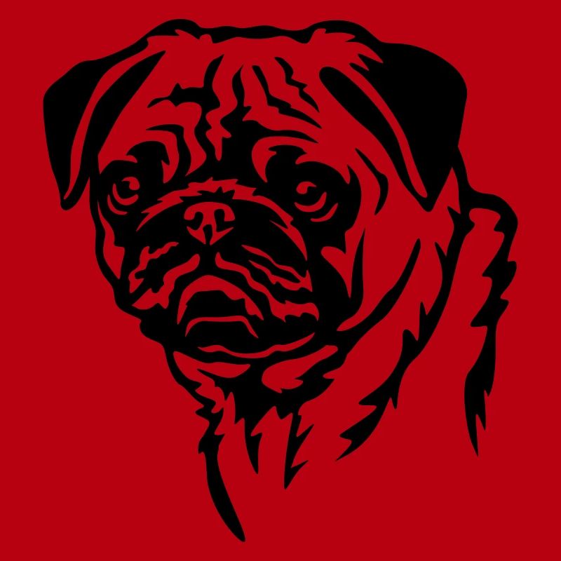 Mops Kopf