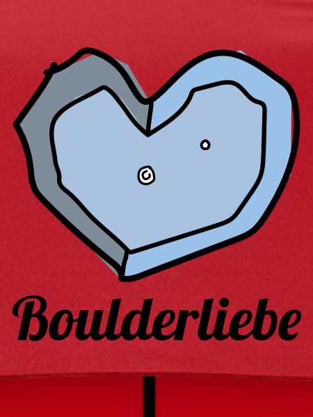 boulderliebe blau text