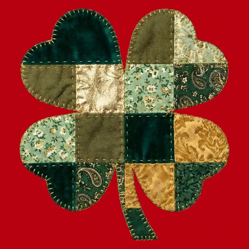 Style de courtepointe en trèfle patchwork