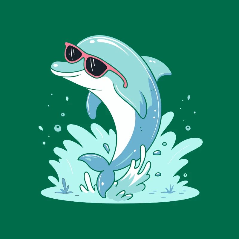 Dolphin Summer Pink Glasses