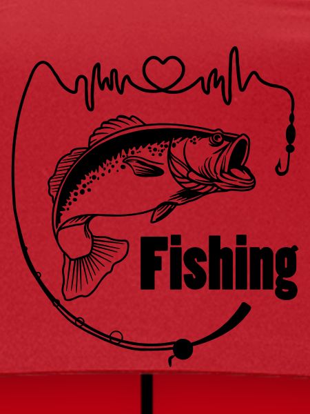 Angelrute mit Fisch