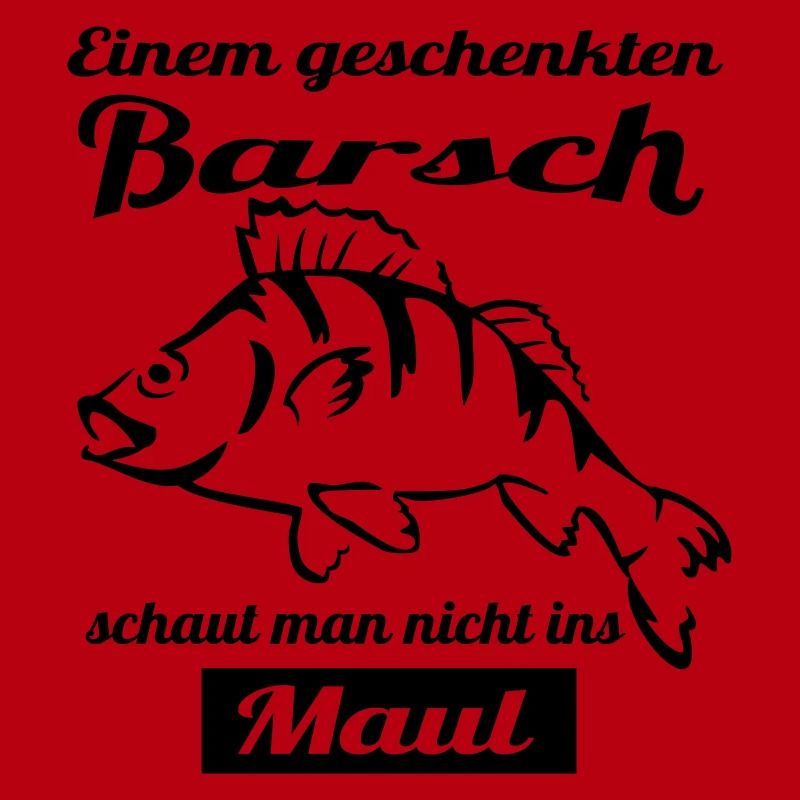Angler Motiv mit Barsch