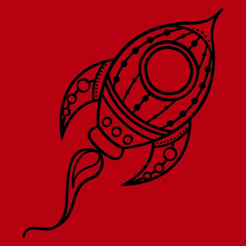 Fusée Doodle Voyage dans l’espace