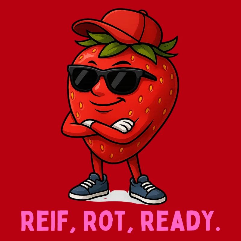 Reif Rot Ready Erdbeere-Maskottchen