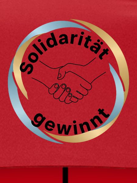 Solidarität Menschenrechte Statement Motiv