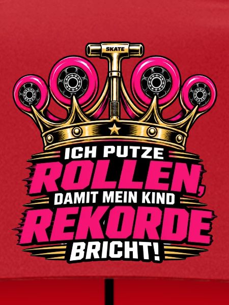 Ich putze Rollen Skater Eltern