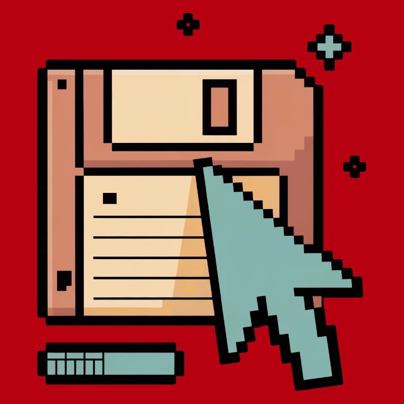 Floppy Disk Retro Internet