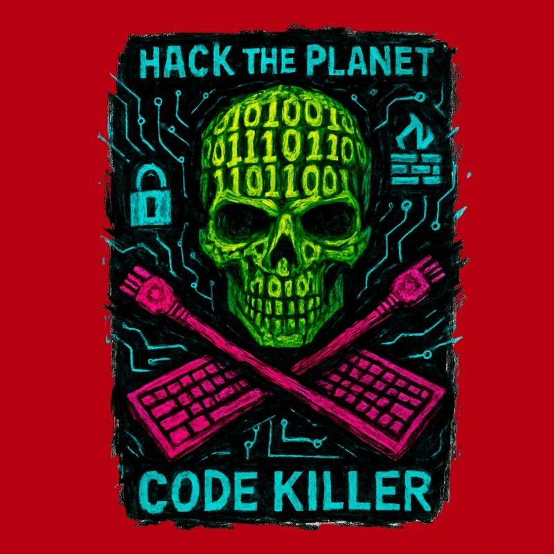 Hack the Planet Code Killer - Cyber Security