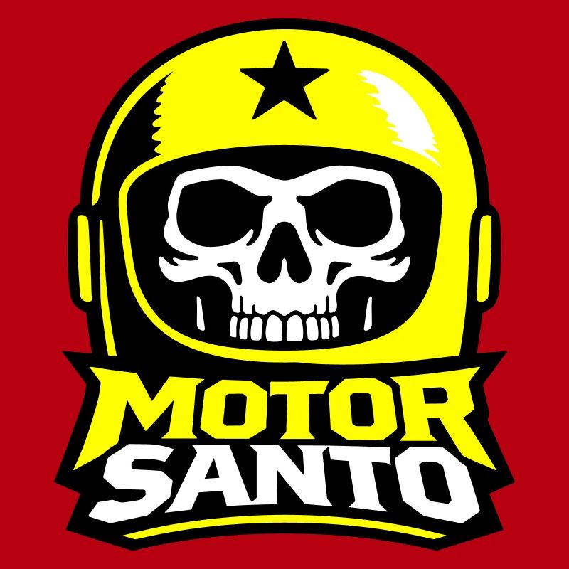 Motor Santo Schädel Logo