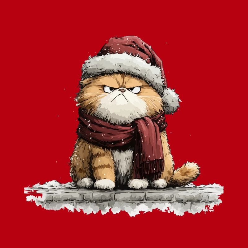 Grimmiger Weihnachtskater