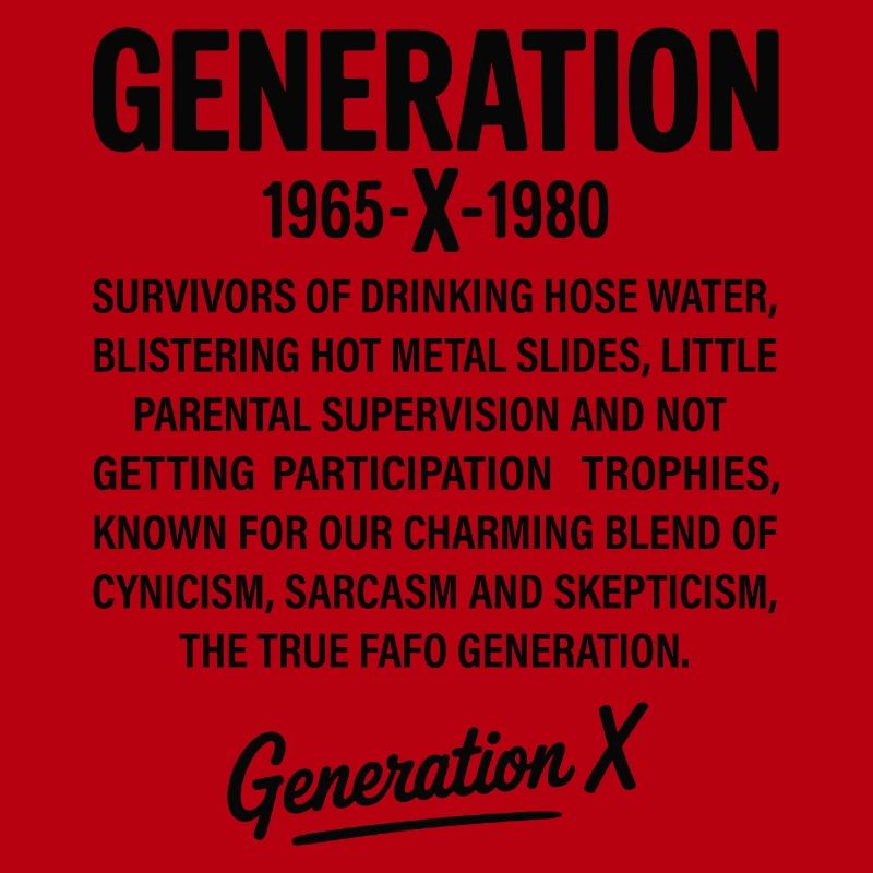 Generation X Retro Text Design