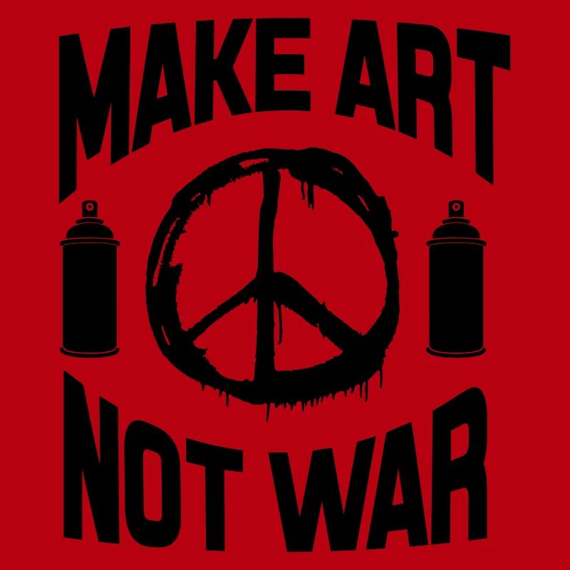 Make Art Not War – Friedens-Graffiti-Spraydose