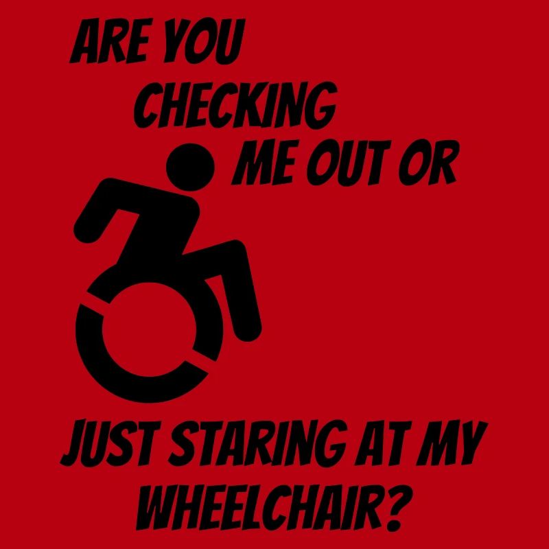 Werden Sie mich oder meinen Rollstuhl überprüfen? #