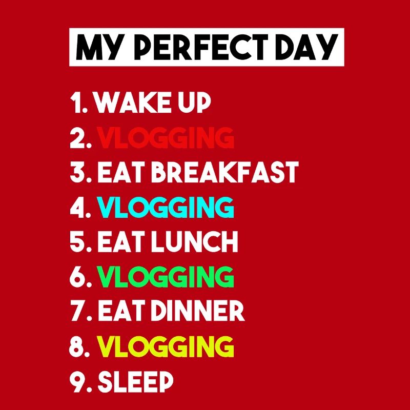 Mein perfekter Tag Vlogging-Zeitplan – Creator-Kunst