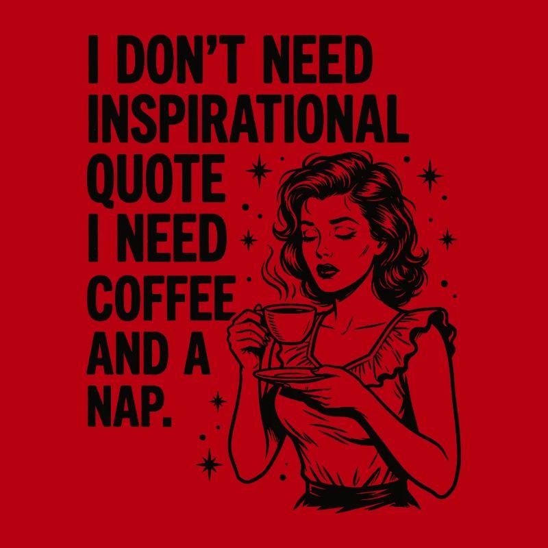 Echte Kaffeeliebe Nickerchen Statement