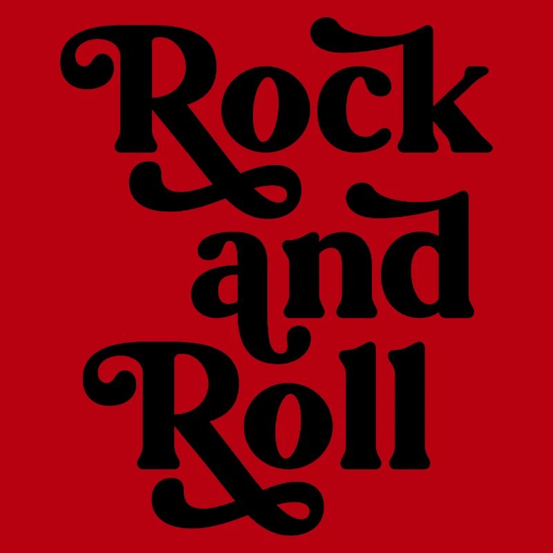 Conception typographique vintage rock and roll