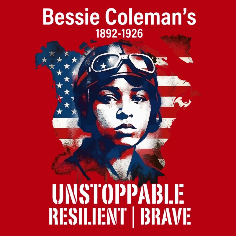 Bessie Coleman Mutig Luftfahrtpionierin