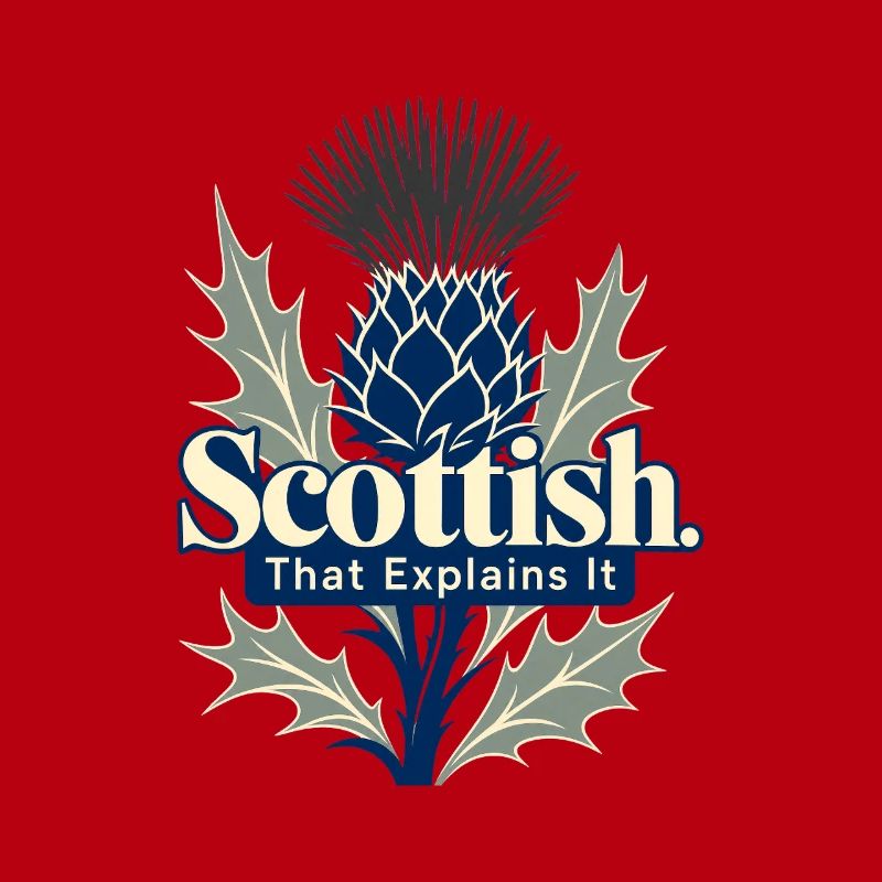 Scottish That Explains It Funny Scot Pride Thistle