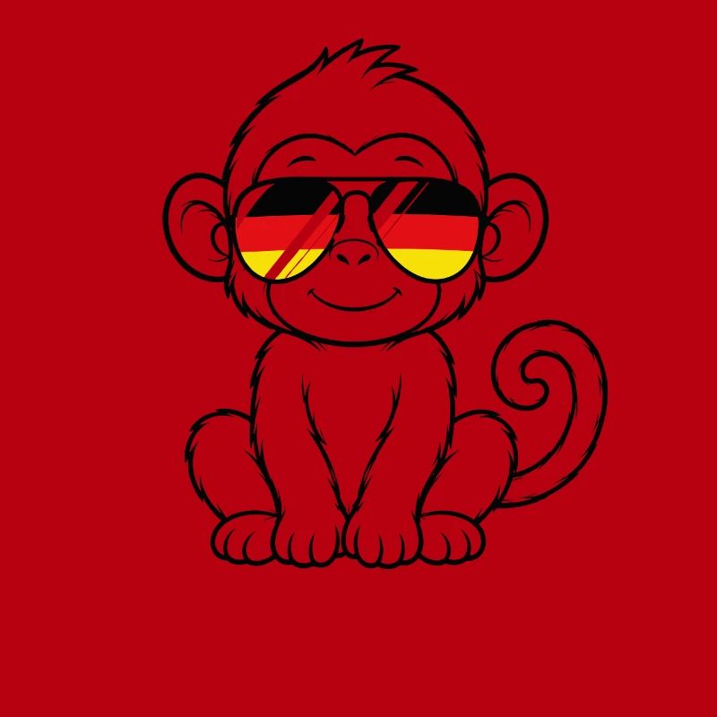 German flag monkey german Germany monkey