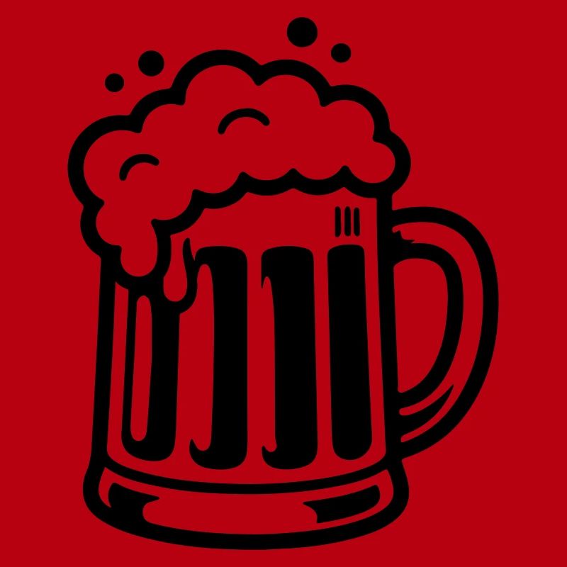 Bierkrug Comic Bier