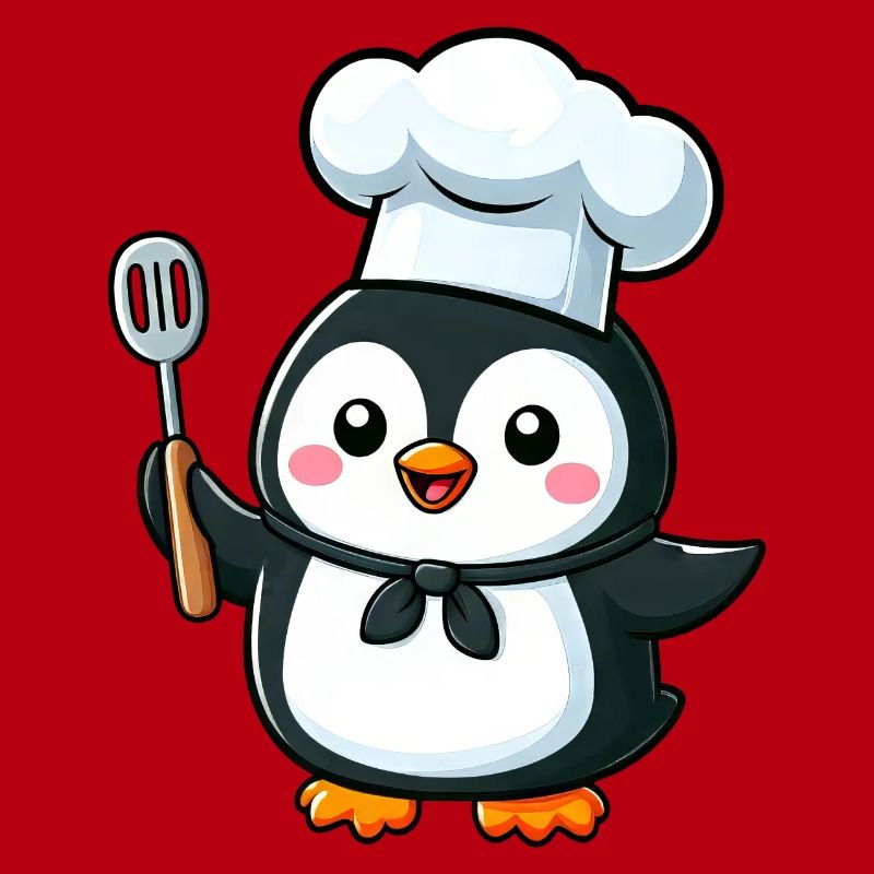 Mignon pingouin Chef bande dessinée conception de bande dessinée