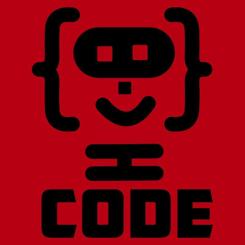 Hacker programmer code logo with text CODE
