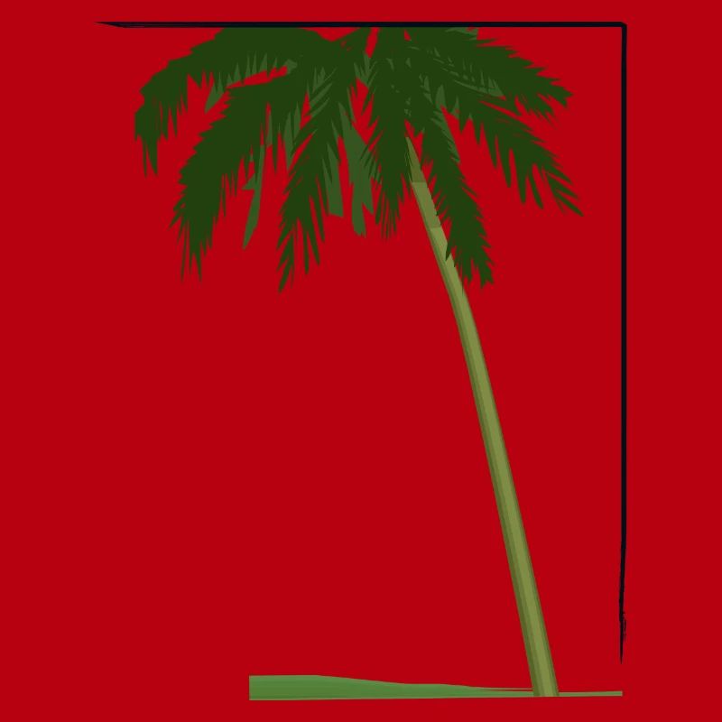 Palm tree in frame | palm tree in frame