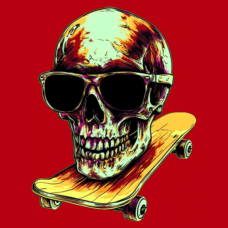 Totenköpfe Skateboard
