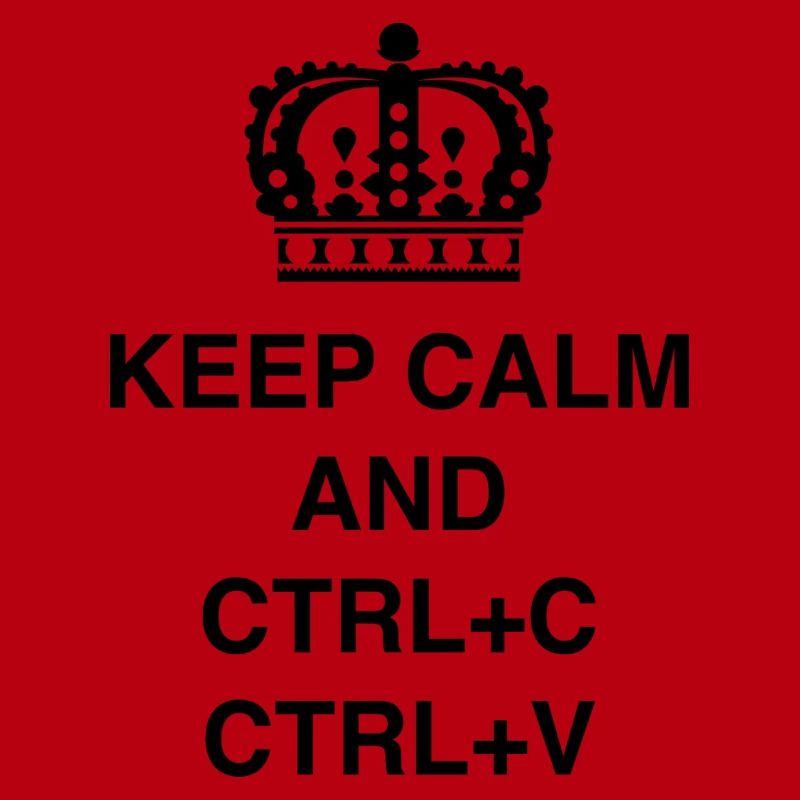 T-shirts de classe Keep calm et CTRL+C CTRL+V