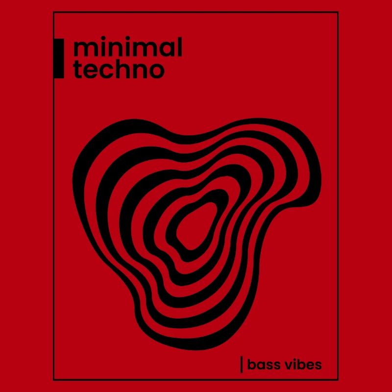 Conception minimale de l’affiche techno