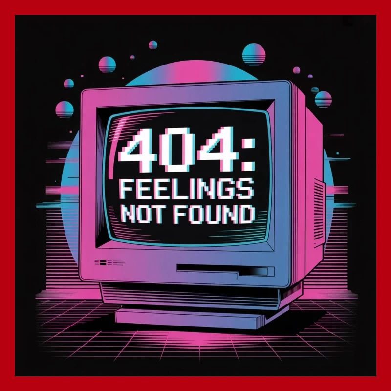 Retro Tech 404 Sentiments Introuvables Design