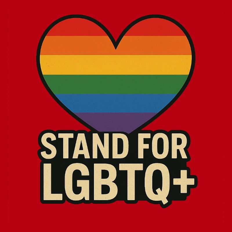 Pride Heart LGBT Support-Design
