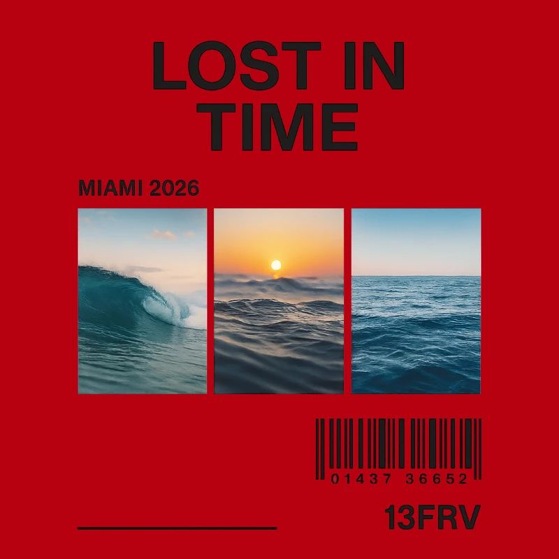 Lost Time: Miami Waves Triptych
