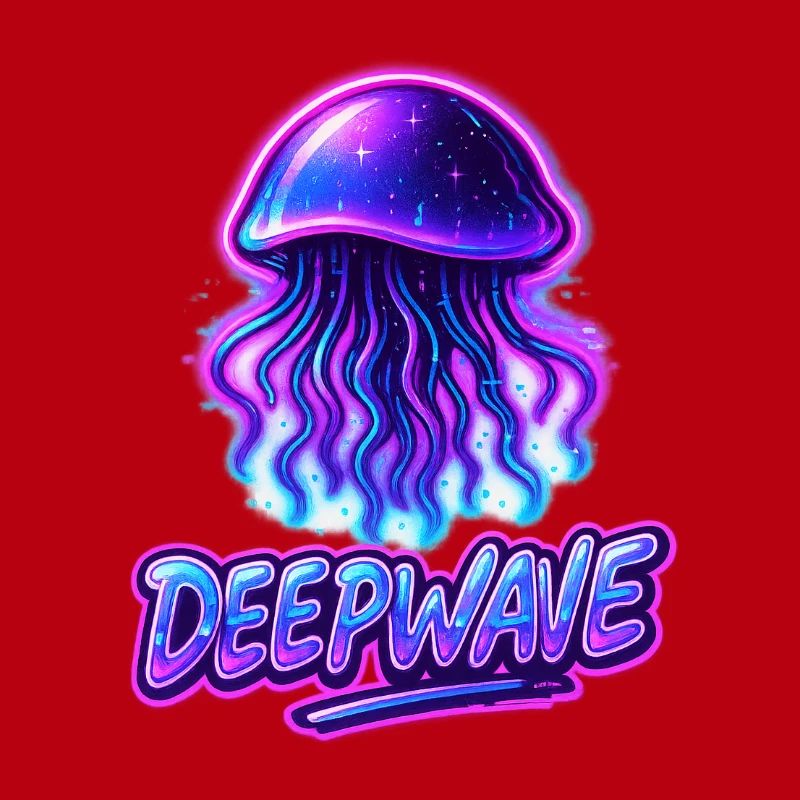 Conception de méduse néon Deepwave