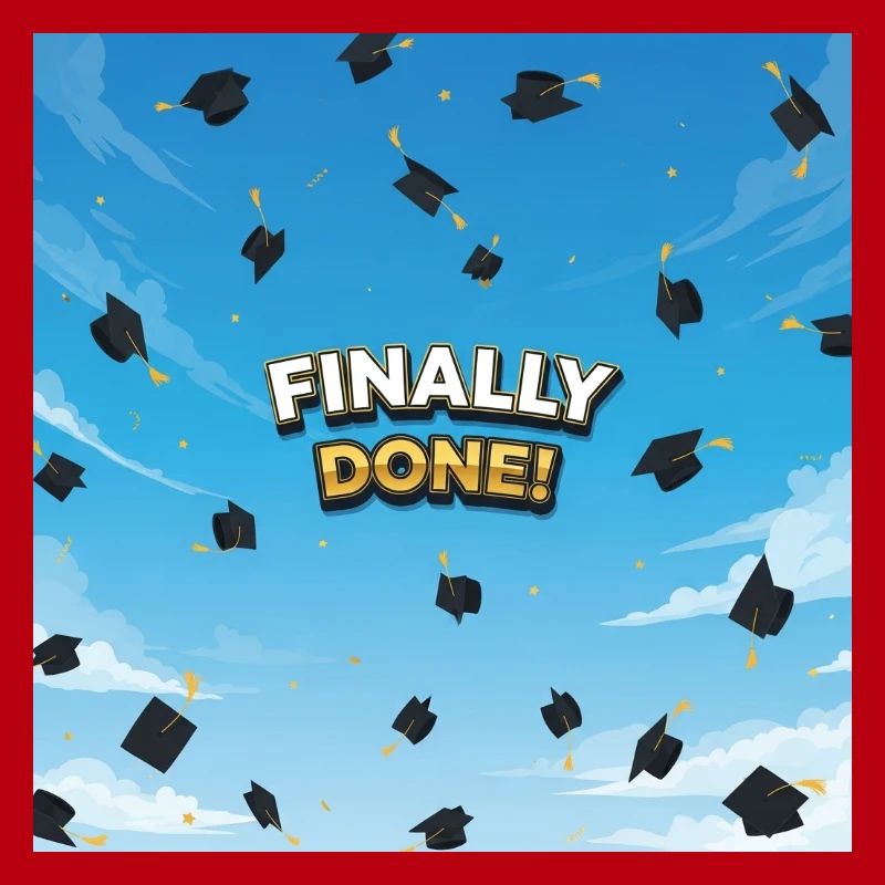 Finally done, final celebration