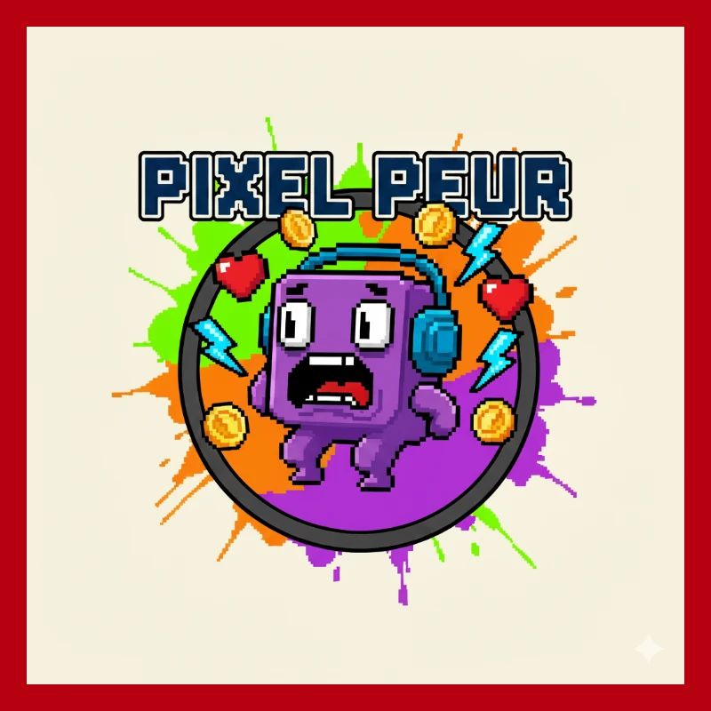 Pixel-Angst-Monster-Pixel-Kunst
