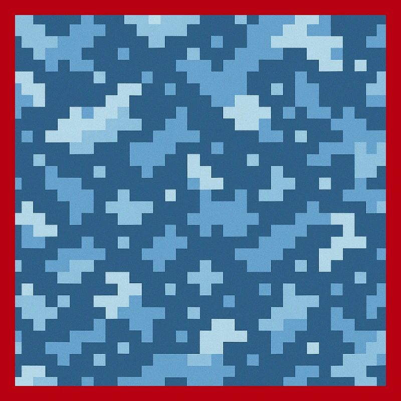 Blue pixel pattern