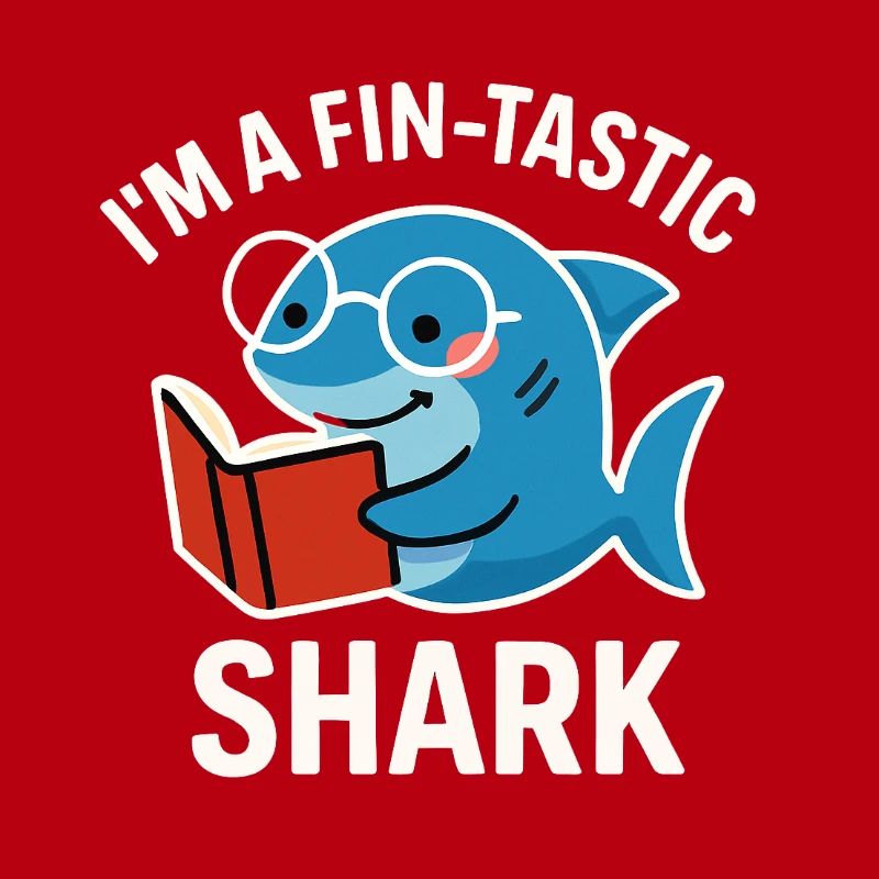 Fin-Tastic Shark liest Buch