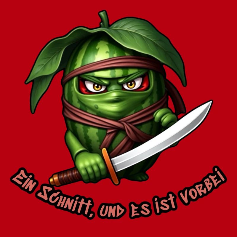 Ninja pastèque avec l’épée