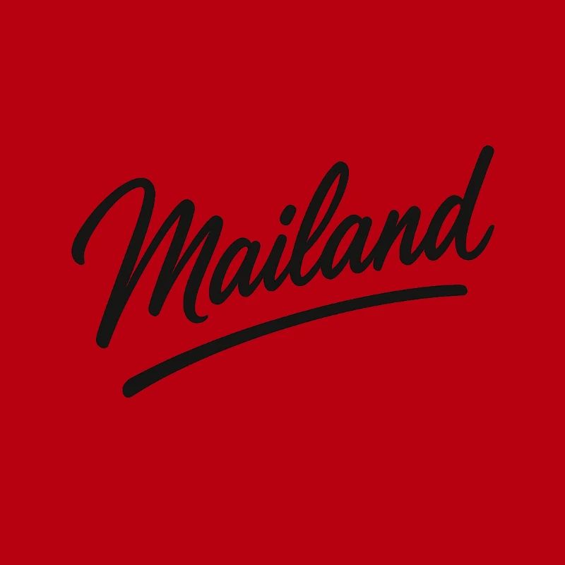 Mailand Script Logo – Milan Schriftzug