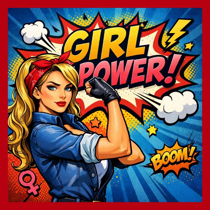 Mädchenkraft Comicheldin