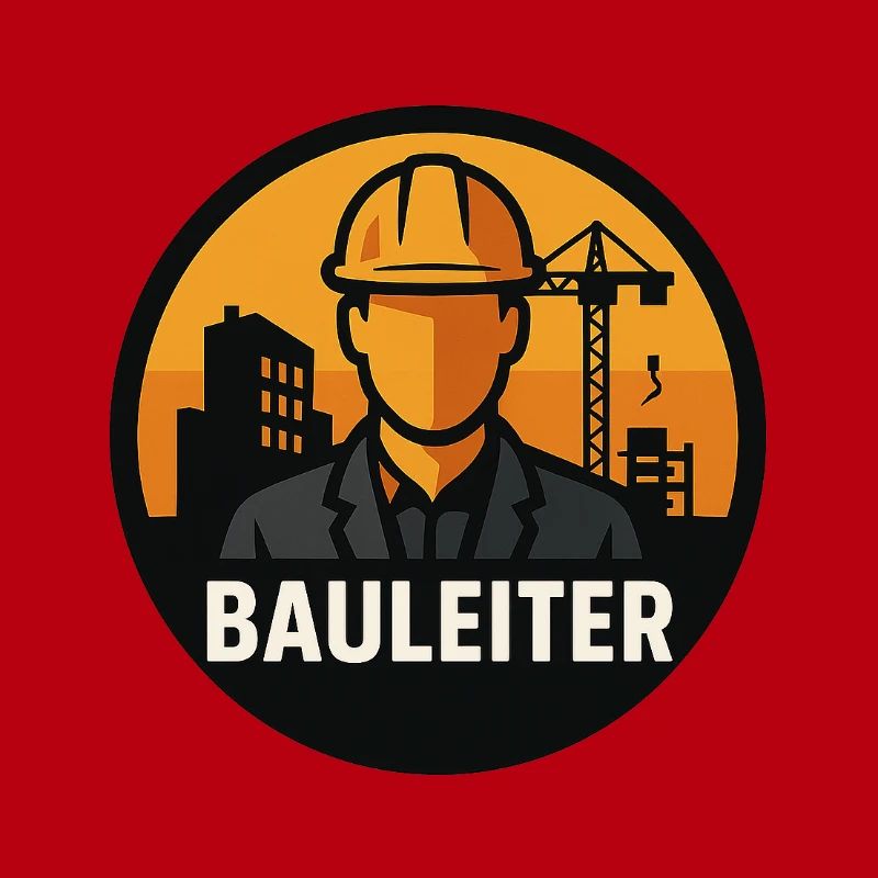 Builder Icon: Construction Worker at Construction Crane
