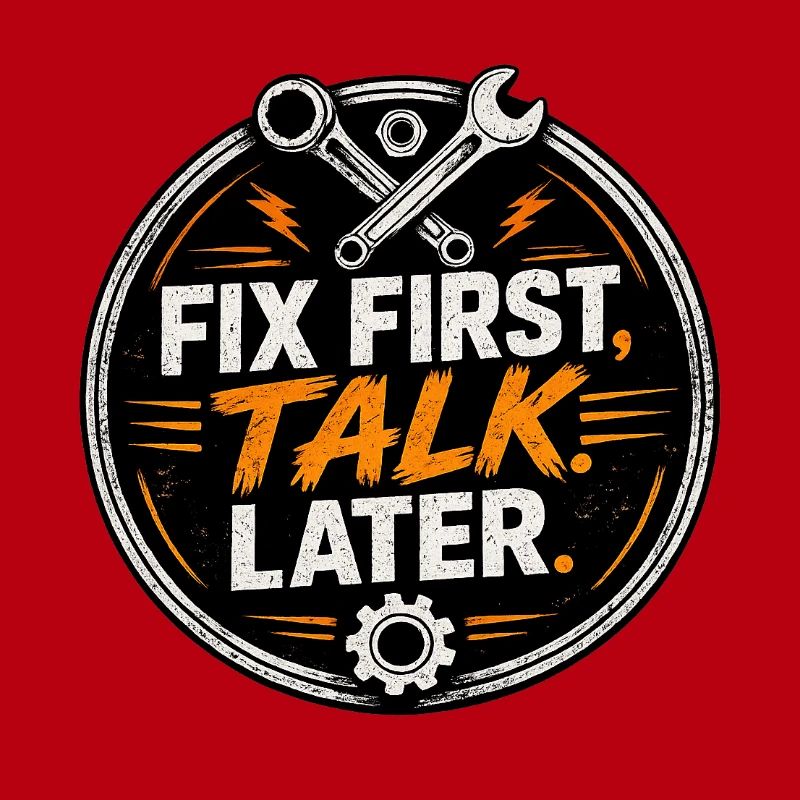 Fix First, Talk Later – Mechanic Tee