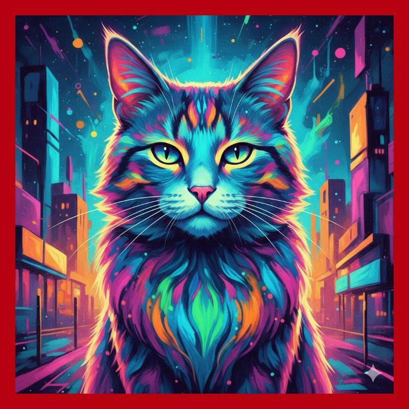 Chat néon