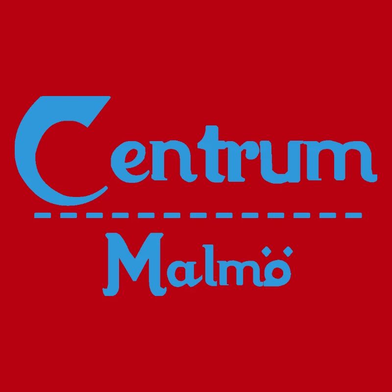 Centrum Malmö – Conception de texte bleu