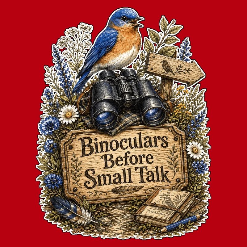 Binoculars Before Small Talk Clouds
