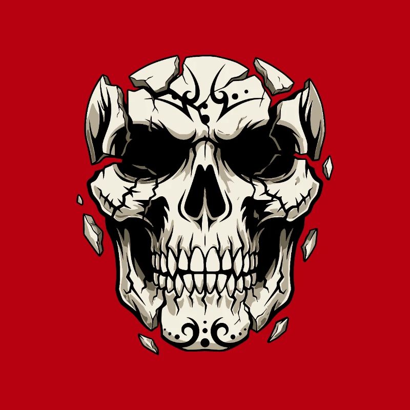 Splintering Skull – Gothic Graphics