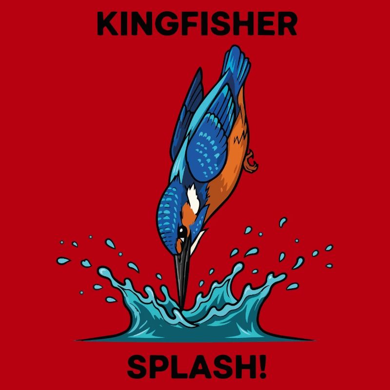 Martin-pêcheur Splash Kingfisher Rivière